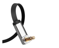 UGREEN Kątowy kabel mini jack 35mm AUX AV119 płaski 5 m czarny - 1489189 - zdjęcie 3